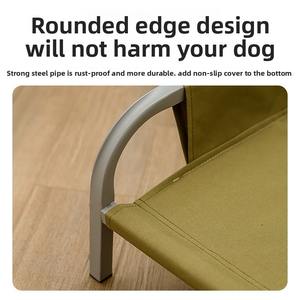 Lit de camping portable moderne à motif uni, résistant aux morsures, tapis de voyage pour animaux de compagnie, lit pour chien enroulable dans un emballage cartonné - Product Image 5