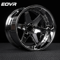 Rines/Ruedas Deportivas EVOR Forjadas de Aluminio Cromado Pulido Personalizadas de 17-22 Pulgadas 5x114.3/5x130/5x120 para Mercedes Urus C8 GTR