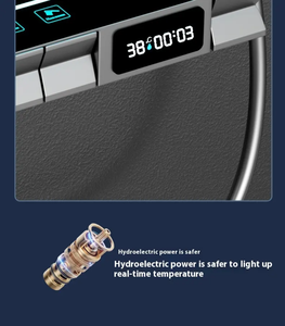 Sang trọng tự động hiển thị kỹ thuật số phòng tắm vòi nước đương đại mềm đàn Piano Phím vòi hoa sen hệ thống bầu không khí Đèn sàn đứng vòi - Product Image 5