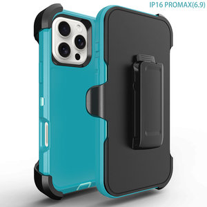 Ốp lưng điện thoại chắc chắn, chống sốc, bảo vệ toàn diện cho iPhone 16 Plus, 15, 14, 13, 12 Pro Max, kèm kẹp lưng - Product Image 3