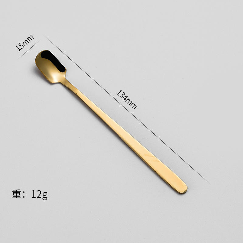 gold Square spoon 13cm