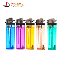 Briquet à gaz électrique rechargeable en plastique Dongyi 2025 OEM 80 mm pour cigares, avec logo personnalisé