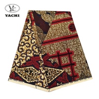 Yachitex vente en gros 100% coton véritable bloc de cire imprime tissu peigné style de fil pour l'usage de vêtements