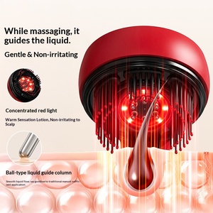 Peigne de massage multifonctionnel efficace Tahath Home 2026 avec lumière rouge, applicateur d'huile capillaire et masseur de cuir chevelu - Product Image 3