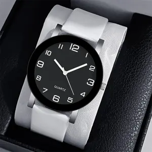 WJ-11103 2024新工厂批发供应商廉价情侣手表硅胶橡皮筋情人手腕定制标志手表
