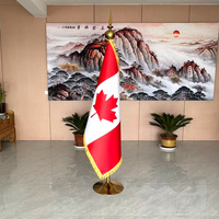 Tiang Bendera Indoor 3 Meter Grosir, Tiang Bendera Indoor Warna Perak, Tiang Bendera Lantai untuk Kantor, Bendera Meja untuk Konferensi Kantor