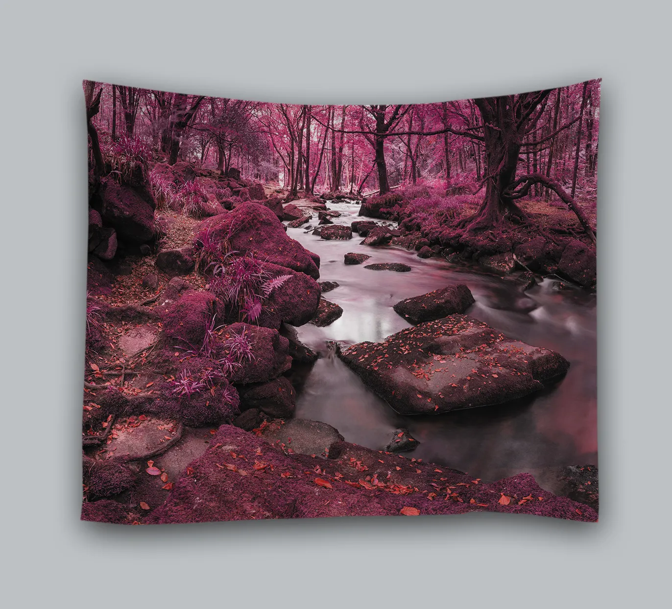 Free sample colorful flower tapestry digital printing polyester tapestry for home decor