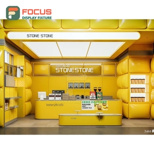 Modular Coffee Merchandise Display Rack Matte Black Finish Front Register Area Roastery Product Display Rack - Product Image 5