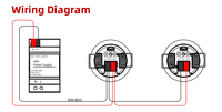 Mini capteur de mouvement PIR KNX de type rideau à quatre éléments avec portée de détection de 6 m, DC 21-30 V, IP20, faible consommation 10 mA pour bâtiments intelligents