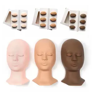 Professional Practice Mannequin Head For Lashes Extension Lash Mannequin Heads Removable Eyelids