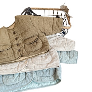 Hiver Coton matelassé chaud col en V Cardigan en coton épais velours filles manteau veste - Product Image 1