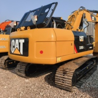 Prix bas, moteur d'origine, faible nombre d'heures de fonctionnement, pelle sur chenilles avec godet de 1 m, modèle 320D, avec moteur et pompe, à vendre à Dubaï