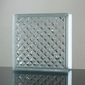 transparent hollow glass block/glass brick for wall design or interior design