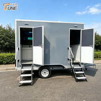 Remorque Sanitaire Mobile Climatisée Autonome 2 Cabines – Toilettes Exécutives Portables pour Fêtes à Domicile