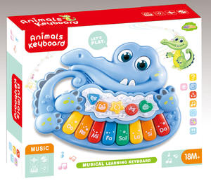 <span class=keywords><strong>Piano</strong></span> animal, série de jouets musicaux Jouets de <span class=keywords><strong>piano</strong></span> pour bébé, éléphant Crocodile Vaches Jouets musicaux Lumières Musique <span class=keywords><strong>Piano</strong></span> Clavier Jouet - Product Image 2