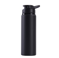 Promotion Vente en Gros Bouteilles Sport en Acier Inoxydable à Simple Paroi et Bouteilles d'Eau en Aluminium Ultra-Légères de 750 ml avec Logo Personnalisé et Couvercles
