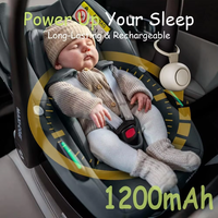 Aide au sommeil portable personnalisable à bruit blanc pour bébés et enfants avec 10 sons apaisants, en matériau ABS, sans lumière