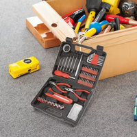 Ensemble d'outils à main pour la maison, 60 pièces, en acier au carbone, tournevis de précision, clé hexagonale, pince, couteau, kit d'outils de réparation pour bricolage