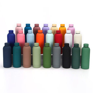 Botella de <span class=keywords><strong>Agua</strong></span> de Acero Inoxidable con Recubrimiento de Goma de 500 ml, a Prueba de Fugas, Termo, Múltiples Colores, Venta al por Mayor, Logotipo Personalizado, Pedido al por Mayor - Product Image 3