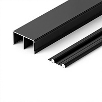 Bande de bordure en aluminium de type H résistante à l'eau pour cloison de salle de bain