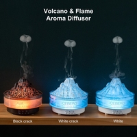 Diffuseur d'air à roche volcanique pour parfum d'intérieur, fabricant OEM, 300 ml, avec minuterie, effet flamme de lave et méduse, humidificateur diffuseur pour marques mondiales