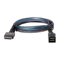 Kabel Ekstensi Transmisi Data Kecepatan Tinggi Oculink Sff-8643 4X ke Sff-8611 4X MiniSAS 36 Pin 0.5m untuk Server