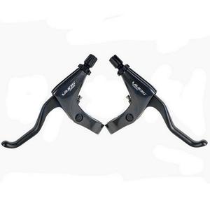 Palancas de freno de bicicleta de aleación universales-Mango de freno MTB de doble pistón compatible con freno en V y disco, ajuste de alcance sin herramientas - Product Image 1