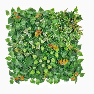 Fabriek Prijs Opknoping Verticale Planten Muur Plant Nep Kunstmatig Groen Gras Bloem Muur Voor Huisdecoratie Met Logo
