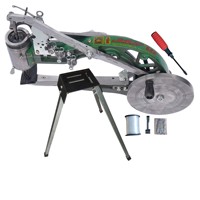 Machine à coudre artisanale noire pour cuir de chaussures, manivelle manuelle, pour réparation et remendaison, double fil coton et nylon