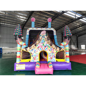 Nouveau design de château gonflable combiné avec toboggan gonflable sec à vendre, toboggans gonflables commerciaux sur mesure - Product Image 2
