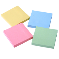 Bloc-notes autocollant personnalisé avec logo imprimé UV, découpe sur mesure, couleur personnalisée, papeterie de bureau pour étudiants, 3x3 pouces
