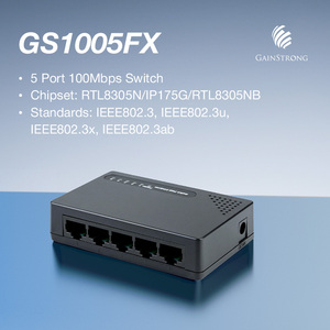 Conmutador Ethernet de Alta Velocidad para Oficina en Casa, Compacto, de 5 Puertos, 100 Mbps, Concentrador de Red con Negociación RJ45 para una Conectividad LAN Estable - Product Image 6