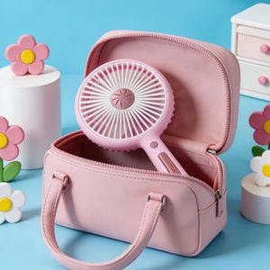 Portable Handheld USB Fan With Rechargeable Battery 5W DC Motor <b>Foldable</b> For Student <b>Desk</b> Cooling Lightweight Quiet Operation - Product Image 1