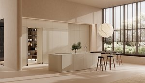 Mueble de Cocina Moderno con Puerta y Panel de MDF en Acabado Gris Claro para Uso en Hogares Contemporáneos - Product Image 6