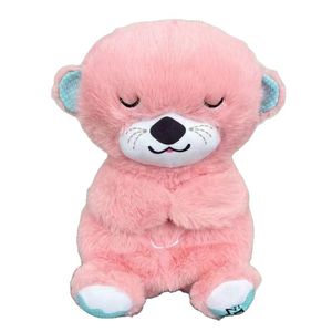 Dikiş aydınlık süper yumuşak peluş oyuncak köpek solunum ışık ve çocuklar için yatıştırıcı ses PP pamuk doldurma - Product Image 6