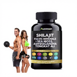 Cápsulas Ausreson 16 en 1 con Aceite de Semilla Negra, Rhodiola Rosea, Panax Ginseng, Suplemento de Musgo Marino, Ashwagandha y Shilajit - Product Image 1