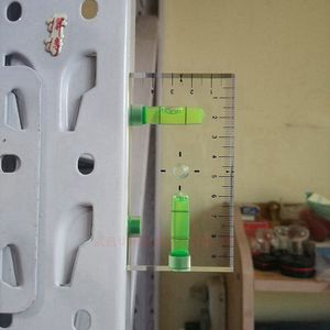 Regla de Nivel Transparente Haccury 3 en 1 con Nivel de Burbuja de Doble Eje para Medición DIY de 0-5m - Product Image 1