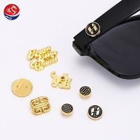 Étiquettes métalliques personnalisées de luxe, durables et imperméables, en alliage de zinc, avec logo miniature, capuchon de rivet de 1 cm de diamètre, gaufré, écologique et sans nickel
