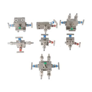 पार्कर डिफरेंशियल प्रेशर ट्रांसमीटर के लिए उपकरण स्टेनलेस स्टील 2 वाल्व मैनिफोल्ड - Product Image 1