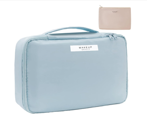 Sac <span class=keywords><strong>de</strong></span> voyage pour maquillage en nylon imperméable pour hommes et femmes, grand format, portable, avec fermeture à glissière - Product Image 2
