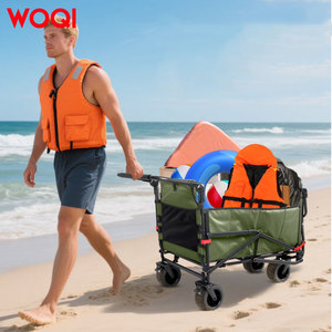 Silla de <span class=keywords><strong>Playa</strong></span> 2 en 1 WOQI con Ruedas, <span class=keywords><strong>Tumbona</strong></span> Plegable, Silla de <span class=keywords><strong>Playa</strong></span> con <span class=keywords><strong>Carrito</strong></span> Integrado para Exteriores - Product Image 6