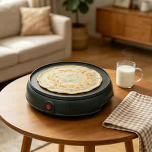 Machine à crêpes automatique 9,3 pouces avec contrôle automatique de la température, plaque antiadhésive facile à nettoyer pour une utilisation à la maison et en cuisine - Product Image 6