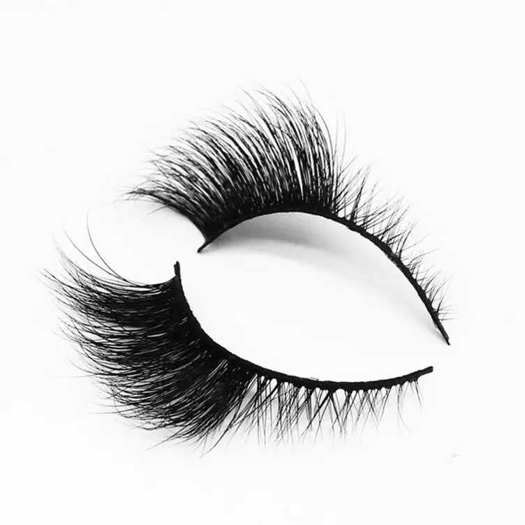 private label customized box in stock 98% similar to real mink lashes super soft black cotton band hybrid lashes