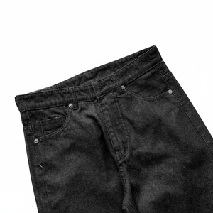 Jeans Rectos de Mezclilla Negra, Algodón Vietnamita, Unisex, Jeans para Hombre, Ropa Unisex - Product Image 1