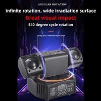 Lumière de scène à motif de LED à effet cerceau doré télécommandé Nouveau produit transfrontalier Cote IP65 Faisceau rotatif Feux de tête mobiles