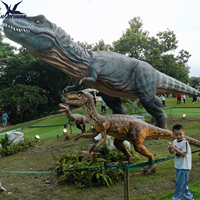 Modèle de dinosaure animatronique grandeur nature personnalisé, T-Rex réaliste avec structure mécanique et mouvements pour parc à thème sur les dinosaures