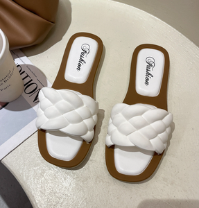Sandalias Casuales de Cuero Genuino para Mujer, Modelo 2025, Sandalias Planas, Pantuflas de Verano, Cómodas para Exteriores y Playa, con Entresuela de TPU - Product Image 4