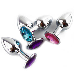 Gratis Aangepaste Doos-Nieuw Ontwerp Mannelijke Kuisheid Vrouw 1 Stuks Of 3 Stuks 1Set Metalen Roestvrij Staal Zilveren Butt Plugs - Product Image 1