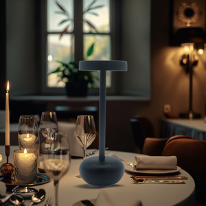 Led có thể sạc lại kim loại đèn cạnh giường ngủ cao cấp bầu không khí ánh sáng ban đêm thanh và nhà hàng ngoài trời trang trí đèn bàn - Product Image 6