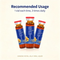 Ginseng naturel, gelée royale, liquide oral, soutien immunitaire, amélioration de l'énergie, boisson santé pour adultes, bien-être quotidien
